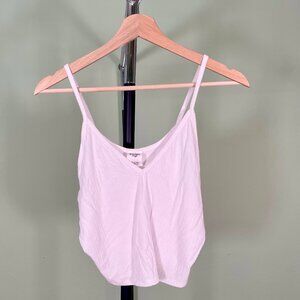 White V-neck Tank Top with Spaghetti Straps - Women's Size XL